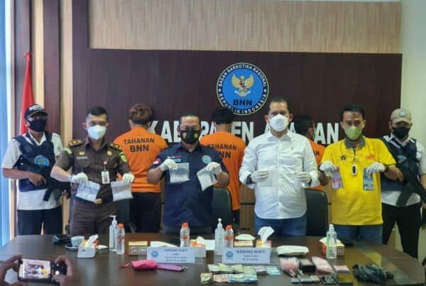 Press Release BNN Kabupaten Asahan dalam Pengungkapan Tindak Pidana Narkotika